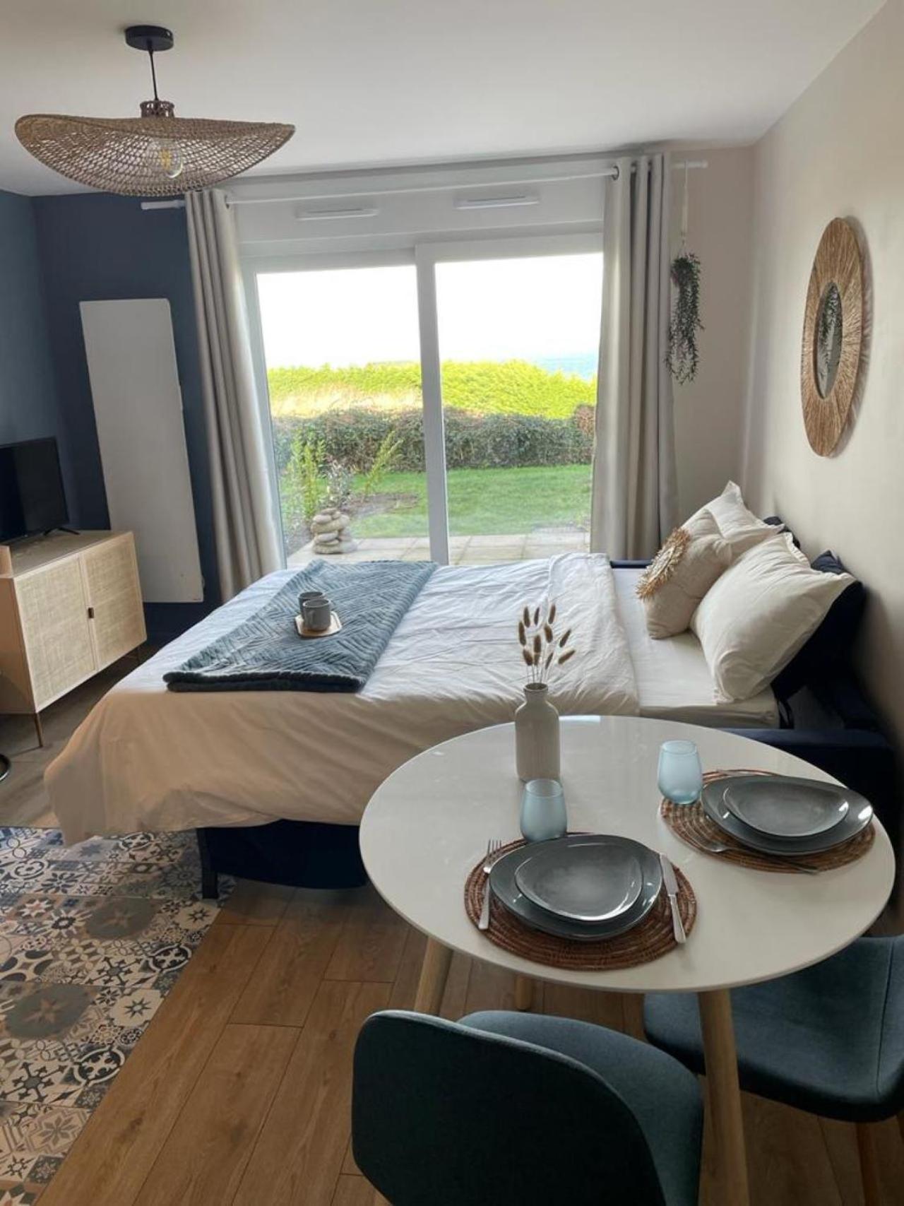 Bienvenue Au Studio L'Escale Bleue Avec Vue Mer Et Sur Le Cap Frehel Saint-Cast-le-Guildo Exteriér fotografie